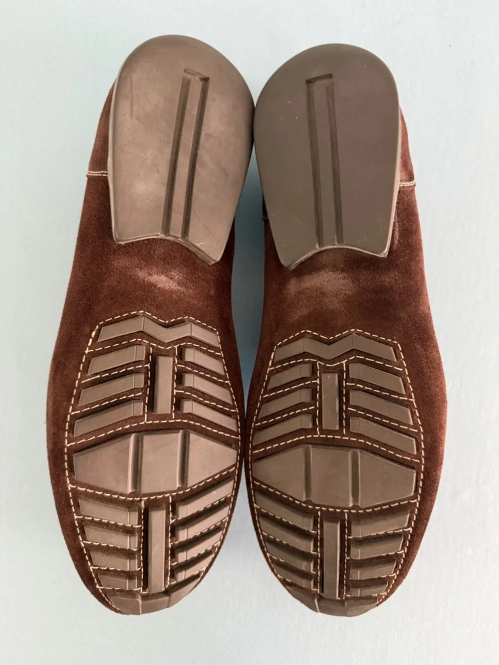 Mezlan Palermo Suede Loafers Two Tone Blue Brown Leather Dress Shoes